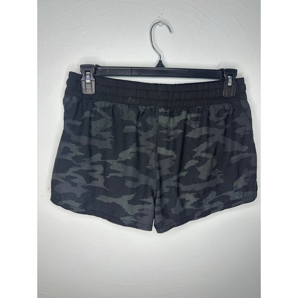 Vuori Clementine 2.5" Shorts Women's Size Large Black Gray Camo Running Active - Picture 2 of 6
